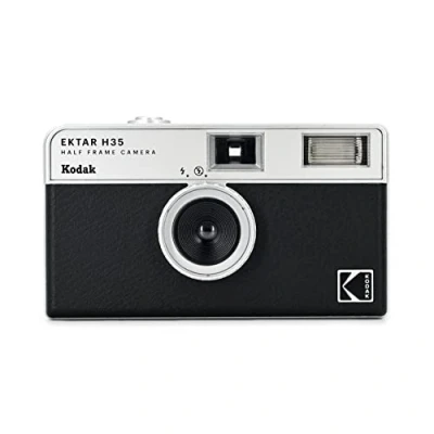 Afbeelding van Kodak Ektar H35 FILM CAMERA zwart halfframe halfkleinbeeld Dit is de voorloper van H35N
