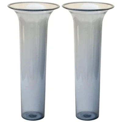 Afbeelding van Plastia Grondvazen voor bloemenvazen 32 x 15 cm (2 pack) inzetstuk bodemvazen van kunststof vaas grafvaas
