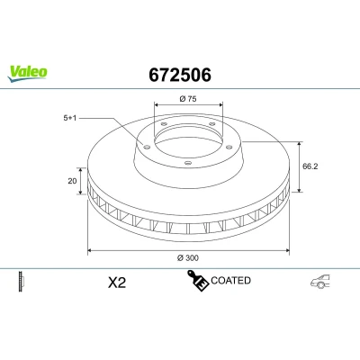 Afbeelding van Valeo Remschijven 672506