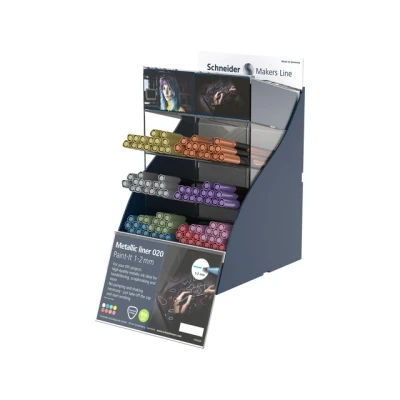 Afbeelding van Metallic liner Schneider Paint it 020 1 2mm 100st. SIS display Engels