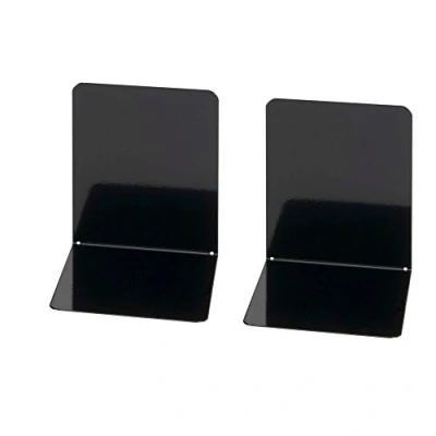 Afbeelding van Wedo 1021101 boekensteun (van metaal, brede uitvoering, 14 x 12 cm) 2 stuks, zwart
