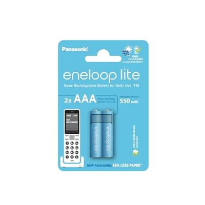 Afbeelding van eneloop lite DECT HR03 Oplaadbare AAA batterij (potlood) NiMH 550 1.2 V 2 stuk(s)
