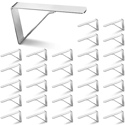 Afbeelding van Balinco Tafelkleedklemmen, set van 30 stuks, roestvrij staal, hoogwaardig, robuust, tafelkleedhouders, tafelklemmen, tafelklemmen