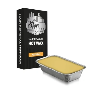 Afbeelding van The Shave Factory Ontharings Hot Wax Professionele voor Efficiënte en Pijnloze Ontharing, Geschikt alle Huidtypes Haartexturen, Met Natuurlijke Ingrediënten (Natural)