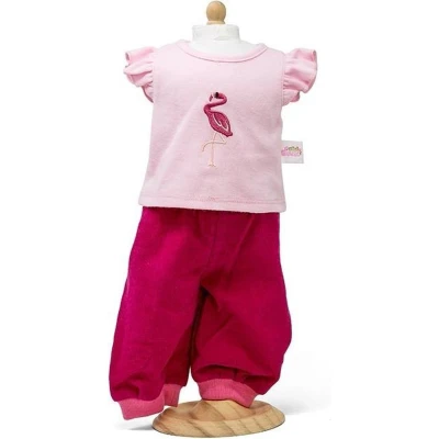 Afbeelding van MiniMommy Corduroy broek met flamingo shirt 33 37cm