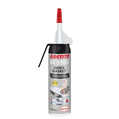 Afbeelding van LOCTITE 5980 Quick Gasket Vloeibare Pakking Zwart 100ml Patroon