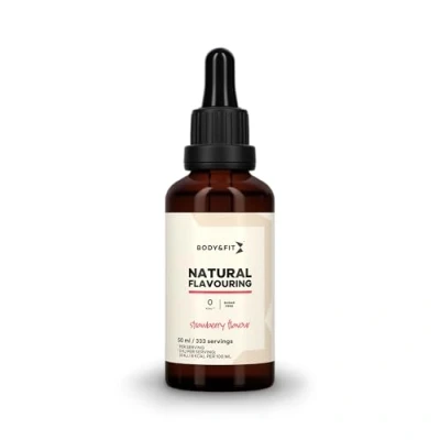 Afbeelding van Body &amp; Fit Natural Flavouring Suikervrij 0 calorieën 50 ml Aardbei