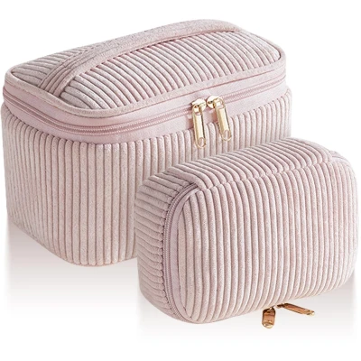 Afbeelding van Ibenzoa® Ruime en Gestructureerde Makeuptas Set, Perfect voor Reizen Dagelijks Gebruik