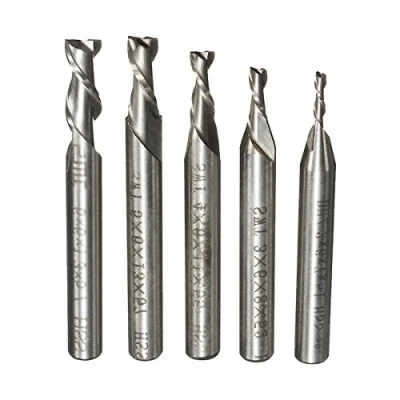Afbeelding van EsportsMJJ 5 stks 2 Fluit 2/3/4/5/6mm 6mm Schacht Frees HSS End Mill CNC Graveren Bit