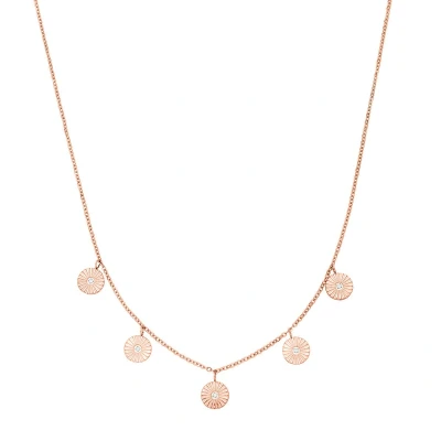 Afbeelding van Victorious Dames Ketting Rosé Goud Model: Flowera
