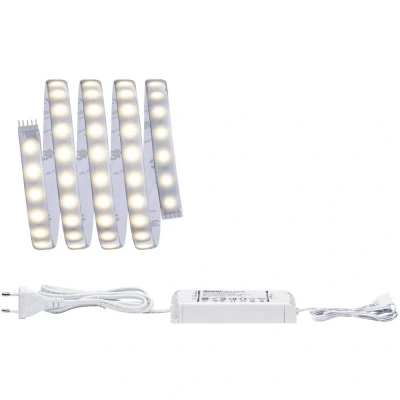 Afbeelding van Paulmann 70668 MaxLED 500 LED strip basisset 1,5 m 2700 K Warm Witte Lichtstrip Gecoate Lichtstrips 10W 825 lm 106 230/24 V 20 VA, Zilver