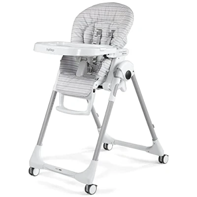 Afbeelding van Peg Pérego Kinderstoel Prima Pappa Follow Me Linear Grey