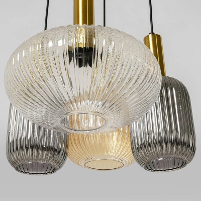 Afbeelding van KARE Lobby Quattro hanglamp 4 lamps