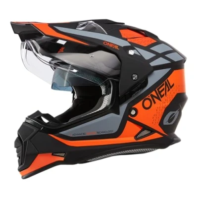 Afbeelding van O&#039;NEAL Enduro Helm Sierra R, Orange Schwarz Grau, L, 0818 0