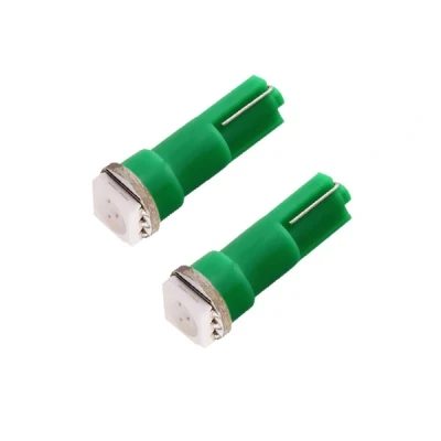 Afbeelding van T5 groen 12V SMD LED auto lamp