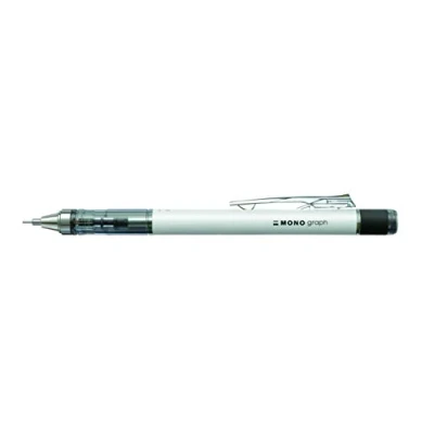 Afbeelding van Tombow MONO Graph neon vulpotlood, multifunctioneel vulpotlood met 0,7 mm vulling, behuizing neonwit, potloden gum, geschikt voor alle soorten tekentechnieken.