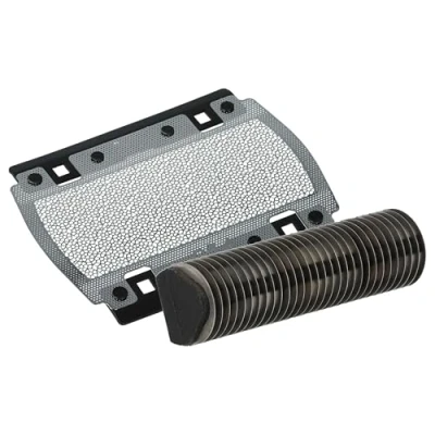 Afbeelding van vhbw 1 x messenblok, lemmet, compatibel met Braun 350, 355, 370, 375, 5614, 5615, P10 Pocket Twist scheerapparaat, zwart/zilver
