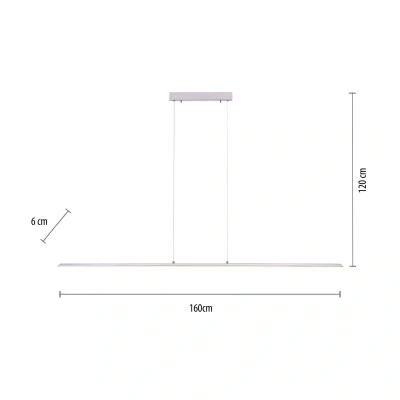 Afbeelding van Paul Neuhaus Design hanglamp Pure Lite 160cm metaal 8377 55