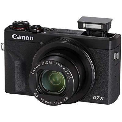 Afbeelding van Canon PowerShot G7X Mark III Digital 4K Vlogging Camera, Vertical Video Support with Wi Fi, NFC and 3.0 Inch Touch Tilt LCD, Black