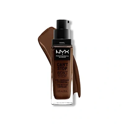 Afbeelding van Nyx Professional Makeup CAN&#039;T STOP WON&#039;T Foundation Foundation, Dames, Maat: 30 ml, 24 deep espresso