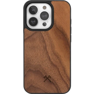 Afbeelding van Apple iPhone 15 Pro MagSafe Hoesje Hout Woodcessories Hardcase/Backcover Bruin Telefoonhoesje Shockproof/Valbescherming
