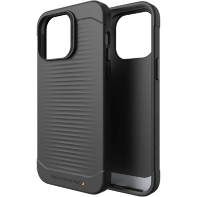 Afbeelding van Apple iPhone 14 Pro Max Hoesje Siliconen en TPU (zacht) Gear4 Softcase/Backcover Zwart Telefoonhoesje Shockproof/Valbescherming