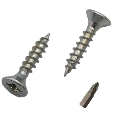 Afbeelding van SKIR&#039;CO (700 stuks) Verzinkt staal 3,5 x 18 mm houtschroeven, Pozidriv verzonken kop, spaanplaatschroeven, PZ volledig schroefdraad