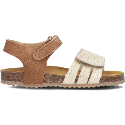 Afbeelding van Develab Sandalen voor kinderen, Maat: 21, Beige Textiel
