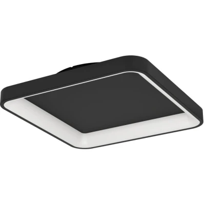 Afbeelding van EGLO Loretello Plafondlamp Wandlamp LED 35 cm Zwart Instelbaar wit licht Dimbaar