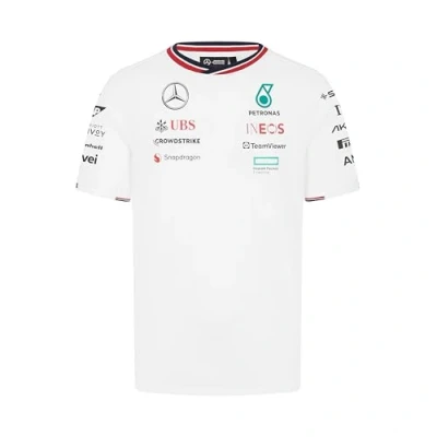 Afbeelding van Mercedes Teamline Shirt Wit 2024 XS Lewis Hamilton George Russel Formule 1