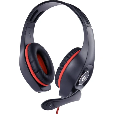 Afbeelding van Gaming headset Gembird 2 meter (Bedraad, Jack 3.5 mm, Microfoon, Rood/Zwart)
