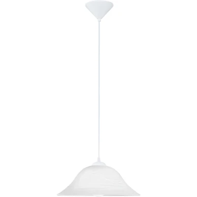 Afbeelding van EGLO Hanglamp Albany wit / ø35 x h110 cm excl. 1x e27 (elk max. 60 w) eettafel keuken