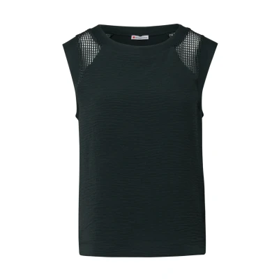 Afbeelding van Street One MIT MESH Blouse Black, Dames, Maat: 46, Black