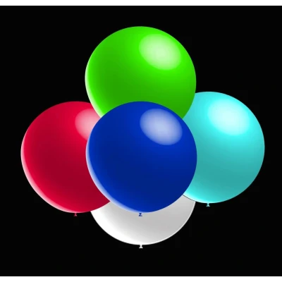 Afbeelding van Gekleurde ballonnen Metallic rond 28cm