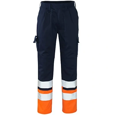 Afbeelding van Mascot Safe Compete Broek met kniezakken 12379 430 marine/hi vis oranje C47 90