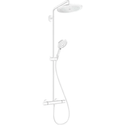 Afbeelding van Hansgrohe Croma select s showerpipe EcoSmart met thermostaat 28cm mat wit