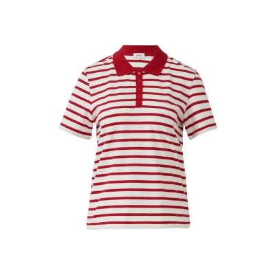 Afbeelding van s.Oliver Poloshirt, Dames, Maat: 42, Rot