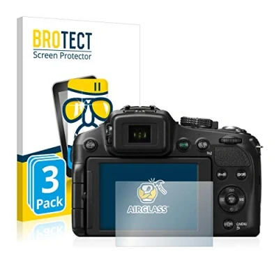 Afbeelding van BROTECT Glas Screen Protector voor Panasonic Lumix DMC FZ200 (3 Stuks) Schermbeschermer [9H Hardheid, Beschermglas Folie niet Gehard Glas]