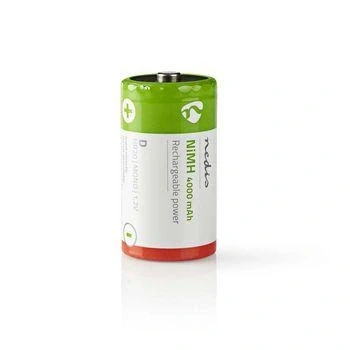 Afbeelding van Oplaadbare D HR20 batterij Nedis 2 stuks (NiMH, 4000 mAh, 1.2 V)