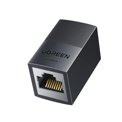 Afbeelding van UGREEN LAN kabelverlenging RJ45 koppeling 10Gbps connector Netwerkkabelconnector Ondersteuning POE met afschermingsfunctie Compatibel Cat7/Cat6/Cat5e/Cat5 (zwart 2 stuks)