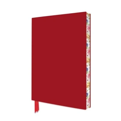 Afbeelding van Red Artisan Notebook (Flame Tree Journals): Unser hochwertiges, liniertes Blankbook mit Softcovereinband aus Kunstleder und farbigem, künstlerisch gestaltetem Buchschnitt