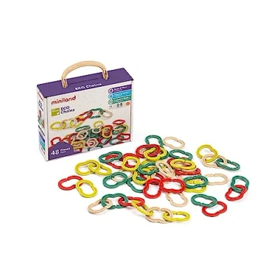 Afbeelding van Miniland mijn eerste ketting eco chains 48st