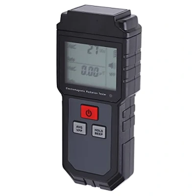 Afbeelding van Geigerteller stralingsdetector, professionele hoognauwkeurige elektromagnetische veldstralingsdetector met lcd scherm, digitale EMF detector voor inspecties thuis, kantoor, buiten
