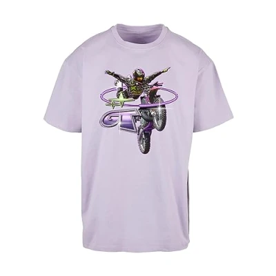 Afbeelding van Mister Tee Moto GT Oversize Heren T shirt S Paars