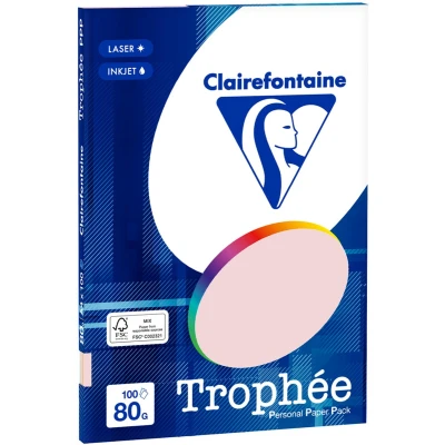 Afbeelding van Clairefontaine Trophée Kopieerpapier A4 80 gram Assorti Felle kleuren 100 vellen