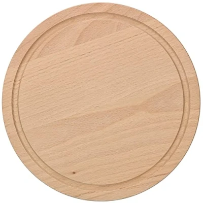 Afbeelding van KOTARBAU® Ronde snijplank, diameter 20 cm, houten plank voor het snijden van kaas, brood, serveren gerechten