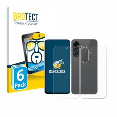 Afbeelding van BROTECT Screenprotector voor Samsung Galaxy A56 5G Enterprise Edition (Voor+Achter) Folie Beschermfolie transparant (6 Stuks)