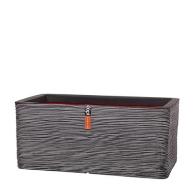 Afbeelding van Bak rechthoek Rib NL 73x39x32 antraciet Capi Europe