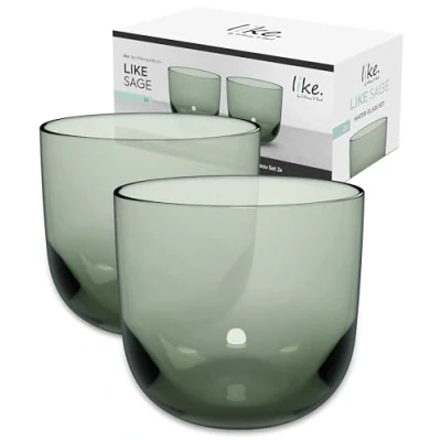 Afbeelding van Waterglas Like by Villeroy &amp; Boch Sage (Set van 2)