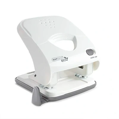Afbeelding van Rapesco 1524 ECO X5 30ps Less Effort 2 gaats Perforator, 30 Vel Perforatiecapaciteit, Zacht Wit